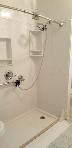Tub to Walk in Shower Conversion by Custom Bath & Shower